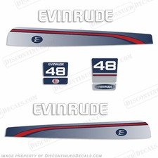 Fits Evinrude 1995 - 1997 48hp Decal Kit