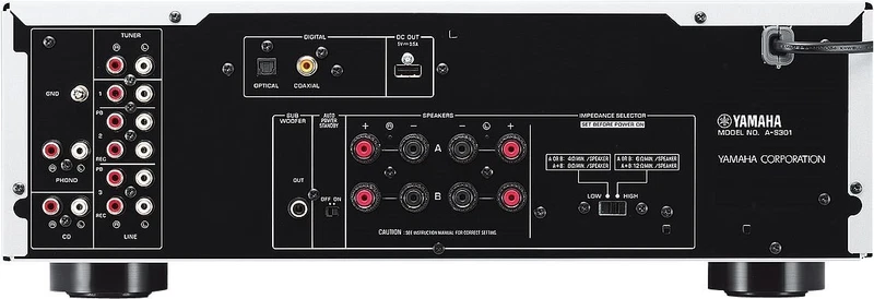 Amplificatore Stereo Audio HI-FI YAMAHA A-S301 Pure Sound Nero 95 Watt x2, fotografia 10 di 12