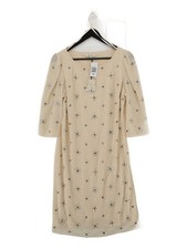 Somerset by Alice Temperley T-Shirt Mini Dress UK12 in Cream