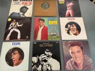LOT COLLECTION 9 VINTAGE ELVIS PRESLEY RAY CHARLES LPs VINYL ALBUMS VG+