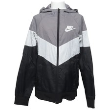 Nike, Trainingsjacke, Jungen, Gr&ouml;&szlig;e: 137/147, Schwarz/Grau/Wei&szlig; #HB9