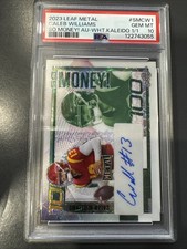 2023 Leaf Metal Caleb Williams 1/1 RC USC TROJAN So Money Auto PSA 10