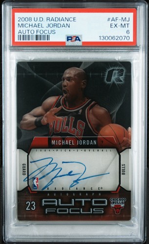 2008 UD Radiance Michael Jordan Auto Focus Auto PSA 6 Chicago Bulls!