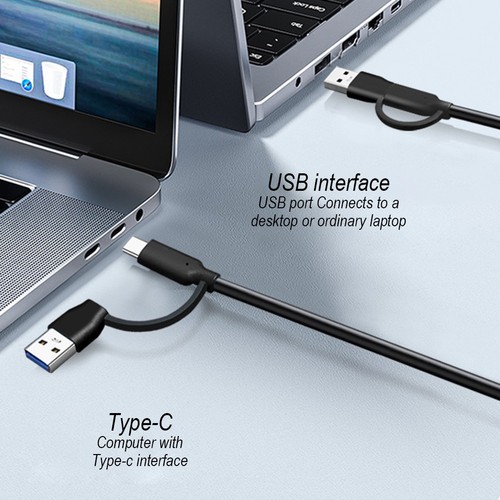 Easily Connect Two Monitors Using a Reliable ABS Built Splitter Adapter - Afbeelding 6 van 14