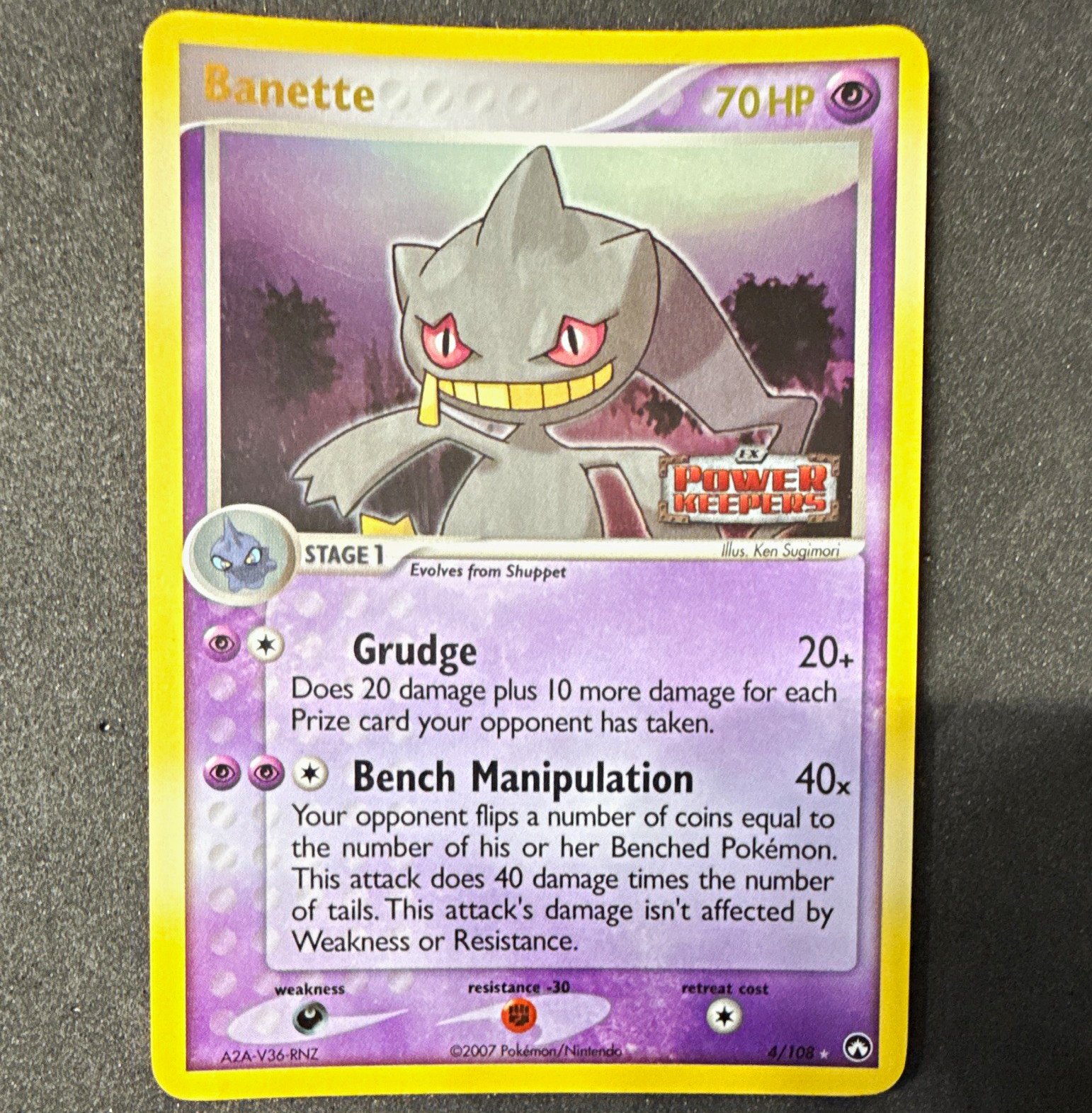 Pokemon TCG Banette 4/108 EX Power Keepers Rare Reverse Holo English 2007