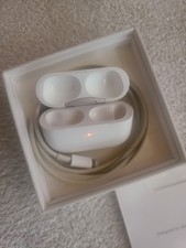 Apple AirPods Pro 1st Generation, Box and Charging Case W/lighting Cable   .  