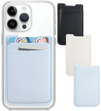 Phone Wallet Stick-On 3-Pack: Card Holder for iPhone, Android, Samsung