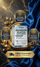Superior Sciatica Supplement 120 Capsules Nerve  Bone Health Acetyl L-Carnitine