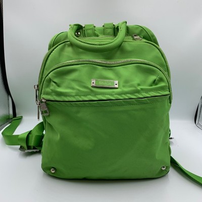 Epol 9060 Womens Bright Green Pockets Adjustable Strap Compartment Backpack Bag