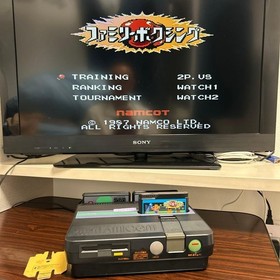 SHARP Twin Famicom Console System AN-505BK Black [Maintained Belt Replaced]