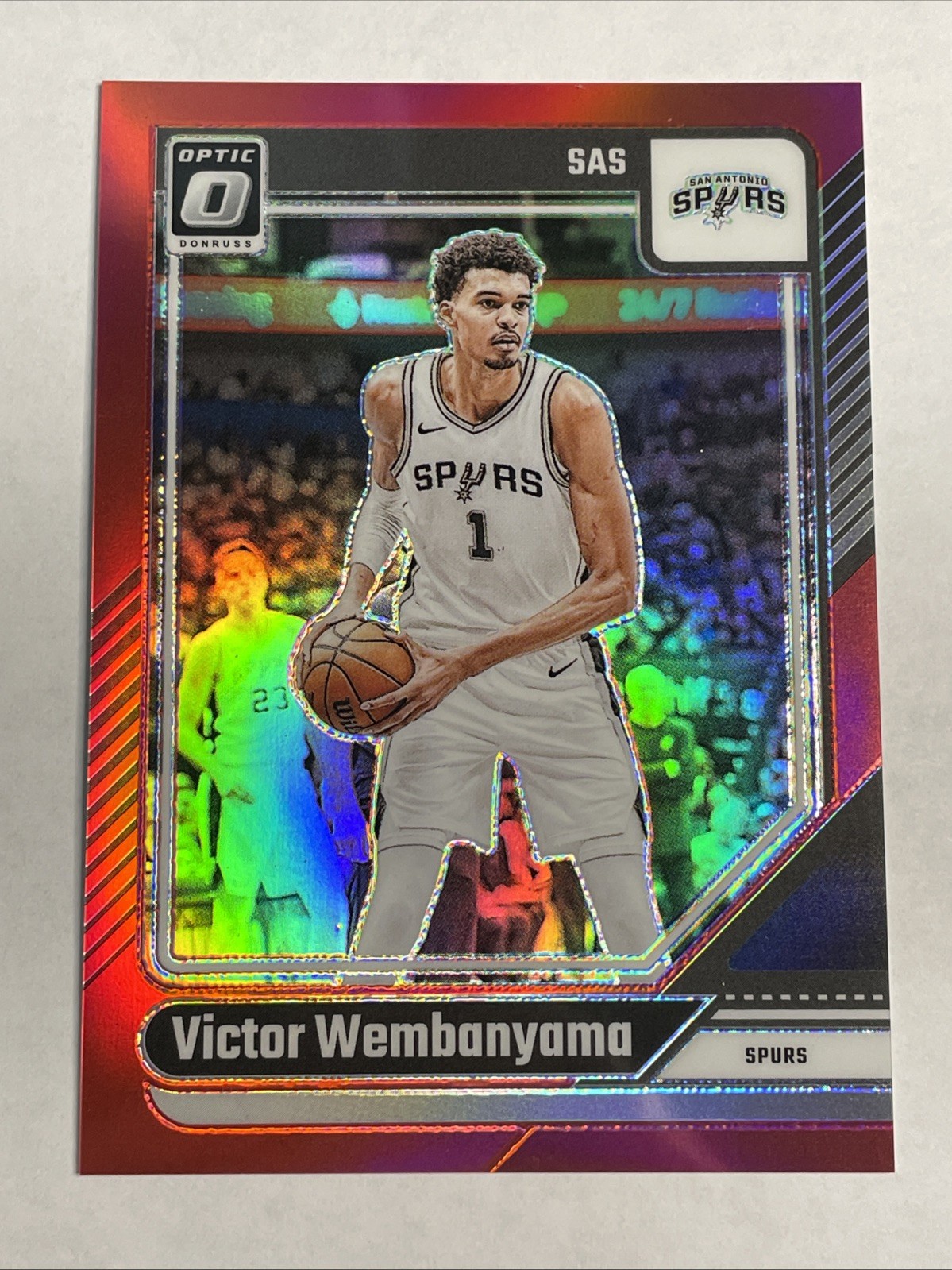 2024-25 Panini Donruss Optic - Victor Wembanyama /99 Red Prizm #45 SP SPURS