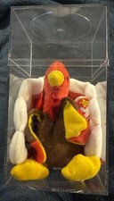 RARE Retired Ty Beanie Baby “Gobbles” the Turkey – Vintage 1996 - Tag Errors