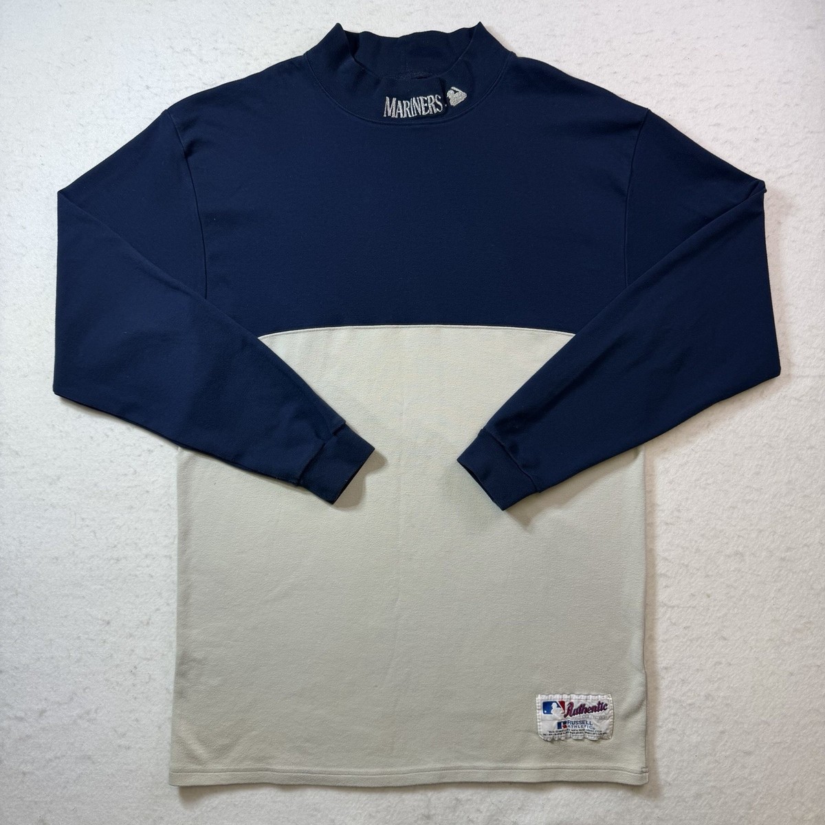 Seattle Mariners Mock Neck Turtleneck Russell Vintage 90s Ken