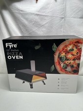 Horno de pizza portátil Fyre 12” alimentado por pellets de madera pizza cocida a llama 400* Hea
