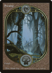 Swamp (86) Unglued Full Art Land - Magic: The Gathering