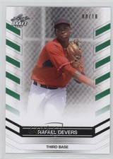 2015 Leaf Draft Exclusive Green 8/10 Rafael Devers #38 q3g