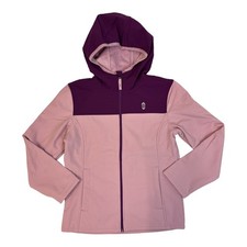 Free Country Girl's Super Softshell Wind Water Resistant Jacket Mauve, 4