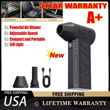 Multifunctional Compressed Air Duster Mini Blower with LED Light 130000 RPM US