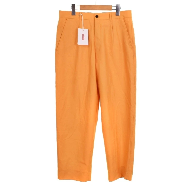 Supreme 24SS Pantalon Plissé Pantalon Pantalons Pantalons 30 Orange Homme