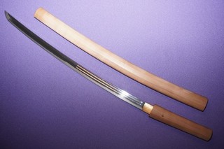 JUL(89) Antique Japanese Sword Soshu Ju Ise Daijo Minamoto Tsunahiro Wakizashi
