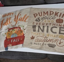 New Without Tags Fall Autumn Themed Decorative Pillow Covers 17x17