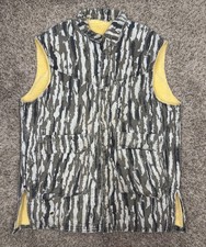 Vintage 60s 70s Camo Vest Men Sz Large Sherpa Lined Pockets Handmade Distressed
