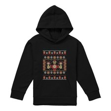 Image of Marvel Iron Man Christmas Sweater Kids Hoodie, Black, 5-13 Years