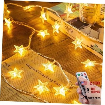Star String Lights, 20 FT 40 LED Star Lights with Battery Operated Star Lights