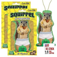Accoutrements Squirrel in Underpants Deluxe Air Freshener (Pack of 2 Deluxe