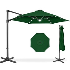 Best Choice Products 360  LED Rotating Cantilever Offset Umbrella - 10ft