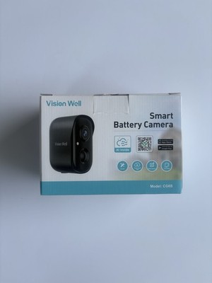 Vision Well Wireless Outdoor Smart Battery Camera, Model CG6S