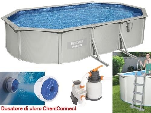 PISCINE PISCINA RIGIDA HYDRIUM CM. 500x360x120h BESTWAY 56586 CON ACCESSORI