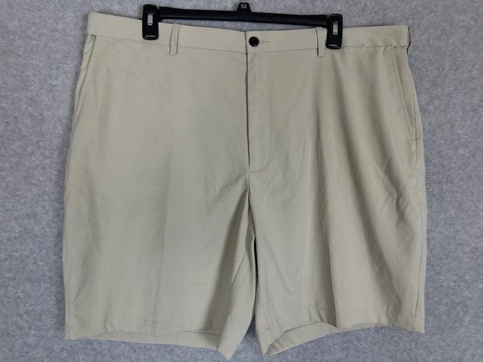 Lote 2 shorts Savane elástico microfibra frente plana 44W cintura extensora novo com etiquetas - Imagem 2 de 4