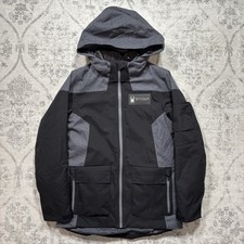 Sz M Spyder Gore Tex Jacket Mens Black New Wi...