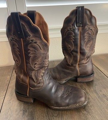 Dan Post Alexy Boots Western Square Toe Brown Women's 8M Style 5472 Leather Boot