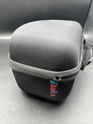Khanka Hard Travel Case Black Zippered Storage Bag with Handle 9.5 L  5.5 T