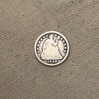 1849/6  Seated Liberty Half Dime /  Overdate in Good QA3082