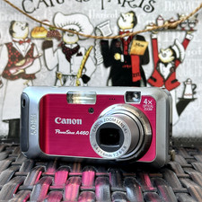 Canon Powershot  A460 RED Digital Camera Optical  Zoom Lens 4x Work!