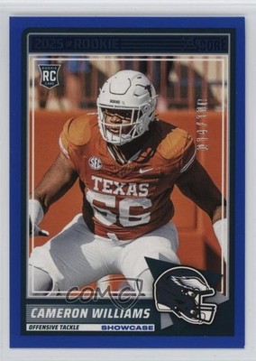 2025 Score Rookies Showcase 14/100 Cameron Williams #66 RC p8v