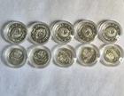 🔥 Lot of 10 – 1 Gram .999 Silver Rounds 5 Kzoo Bullion + 5 VIP Coins w/Capsules