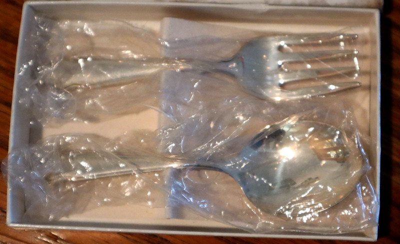 Saks Fifth Ave. - Sterling Silver Baby Spoon and Fork Set - new - 32gr