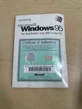 Sealed Microsoft Windows 95 Floppy Disk Stickers Set Manual  Stickers