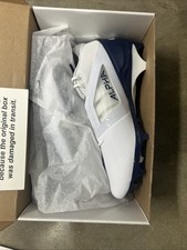 Men's Size Nike Alpha Menace 4 Pro White Navy Blue Football Cleats