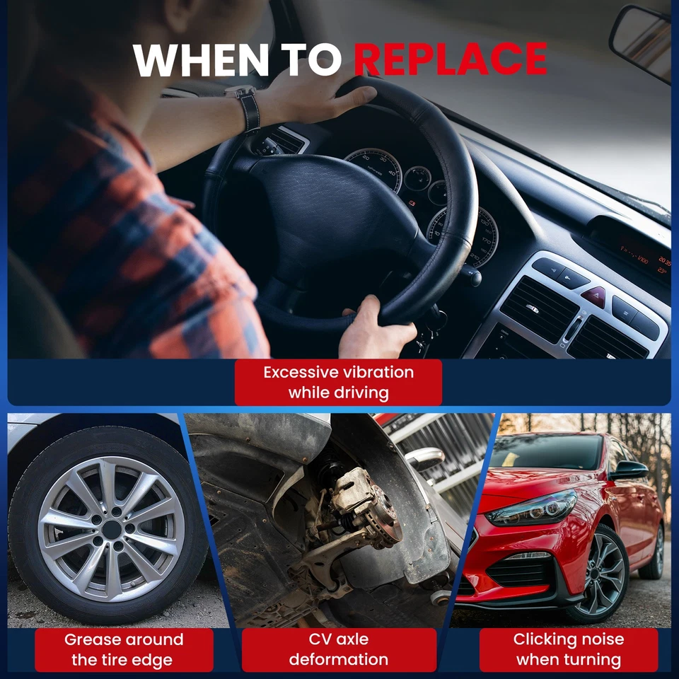 2 Front Right & Left CV Axle Assembly for 10-14 Subaru Outback Legacy 2.5L 3.6L - Image 3 of 4