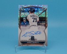 Danny SERRETTI 2023 Bowman Chrome 1st On-Card AUTO Mini Diamond Refractor /299