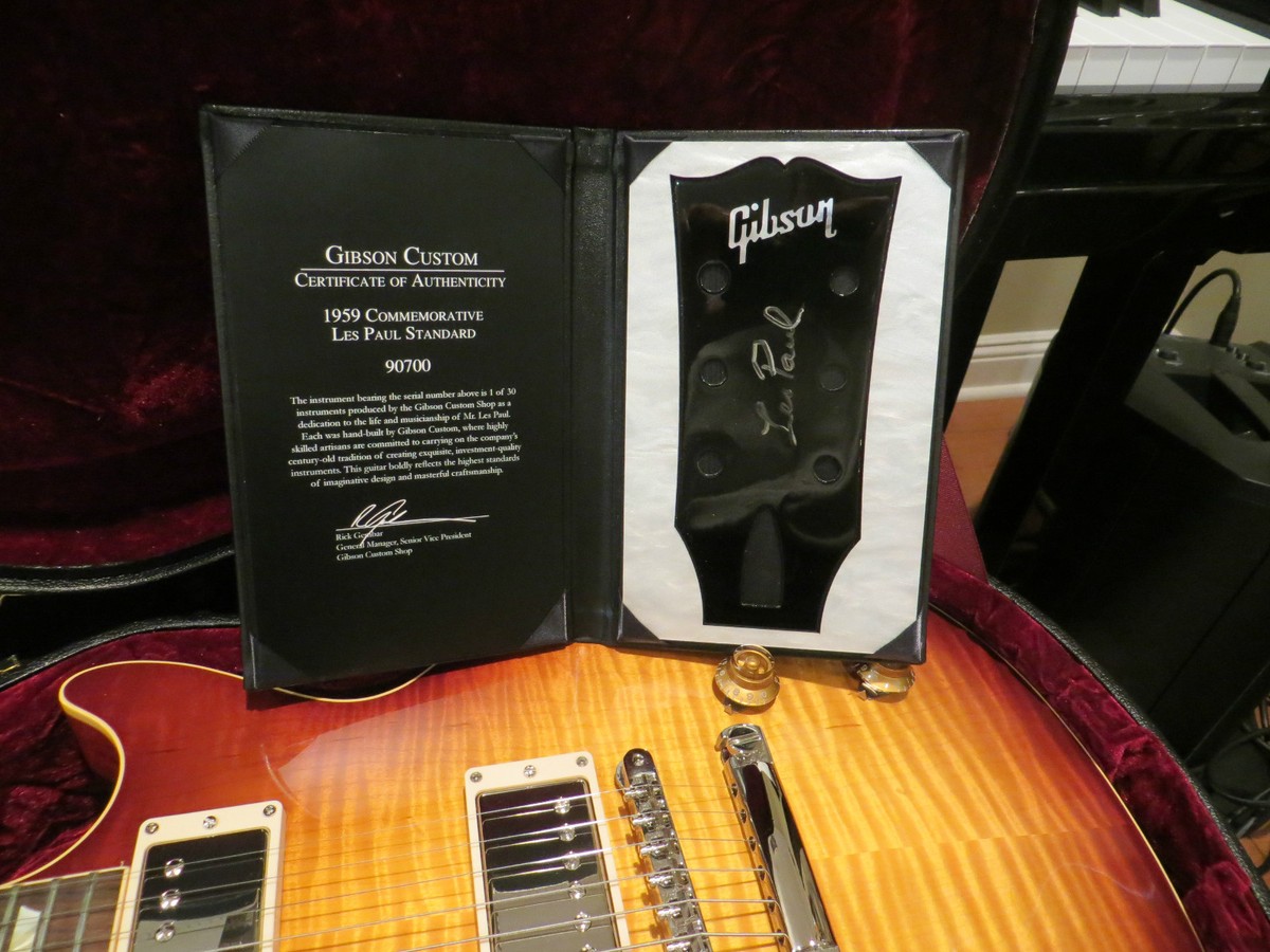 Gibson Custom Les Paul 1959 Historic COMMEMORATIVE Reissue Limited