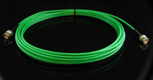 New 25' Green Belden 1855A, Mini RG59 HDTV SDI/HD, Digital Video BNC Male Cable - Picture 2 of 4