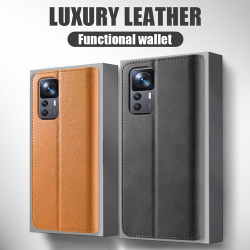 Leder Hülle für Xiaomi 14T 13T Redmi Note 14 13 12 Pro Handy Tasche Schutz Case - Bild 3 von 17