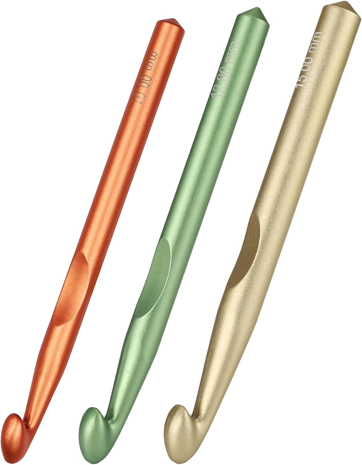 YOJOB Ergonomic Crochet Hooks Set – Smooth, Durable with Cushioned Grip for Comf