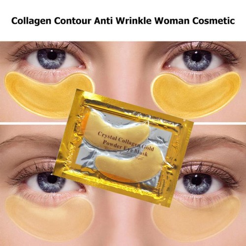 Crystal Collagen Gold Powder EyeMask Anti-Aging Dark Circles Acne Beauty Patches - Picture 5 of 16